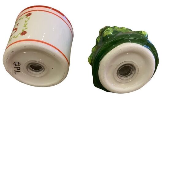 Set of Porcelain Santa Mug & Christmas Tree Salt & Pepper Shakers - Picture 2 of 3